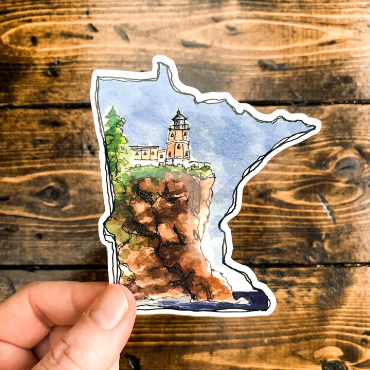 MN Outline of Split Rock, Vinyl Sticker