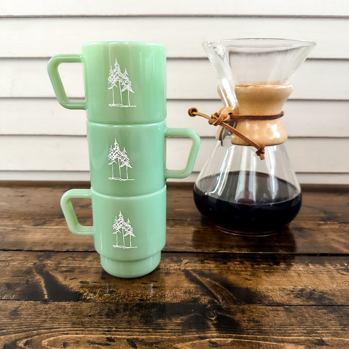 PREORDER - 8oz Mini Pine Mug - Jade