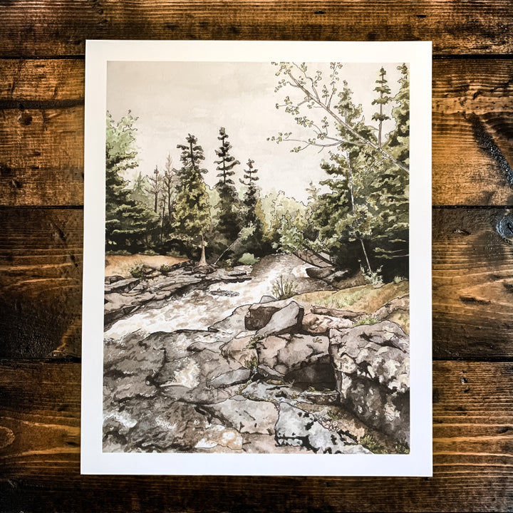 By the River Print