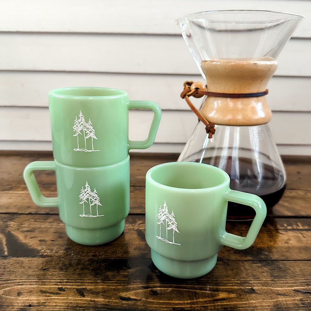 PREORDER - 8oz Mini Pine Mug - Jade