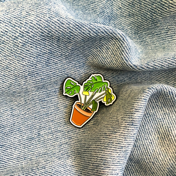 Monstera, Enamel Pin