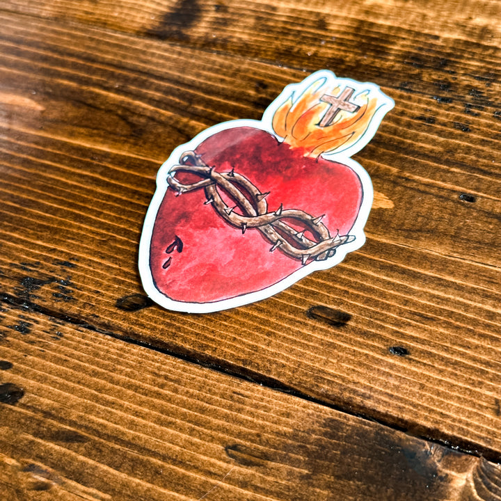 Sacred Heart of Jesus, Vinyl Sticker
