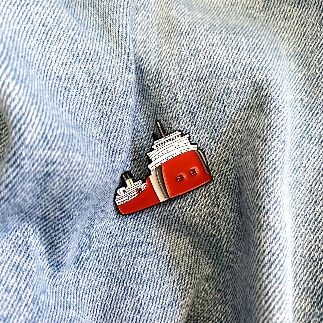 Freighter Ship, Enamel Pin