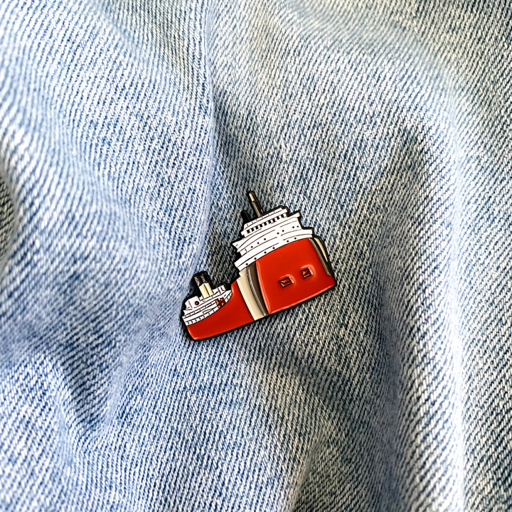 Freighter Ship, Enamel Pin