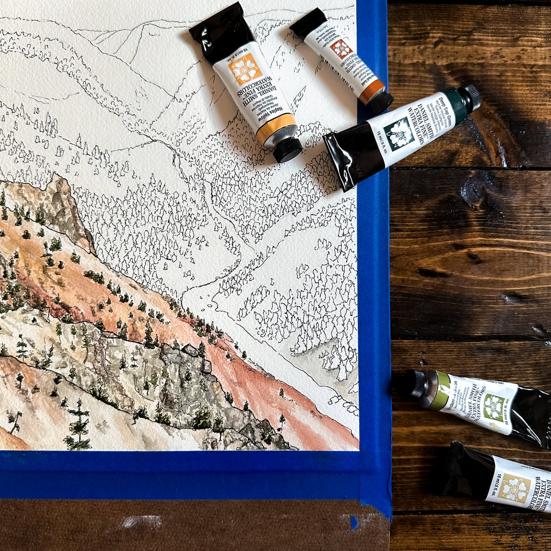 Yellowstone National Park, Original Painting