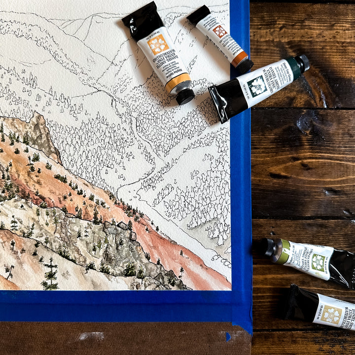 Yellowstone National Park, Original Painting