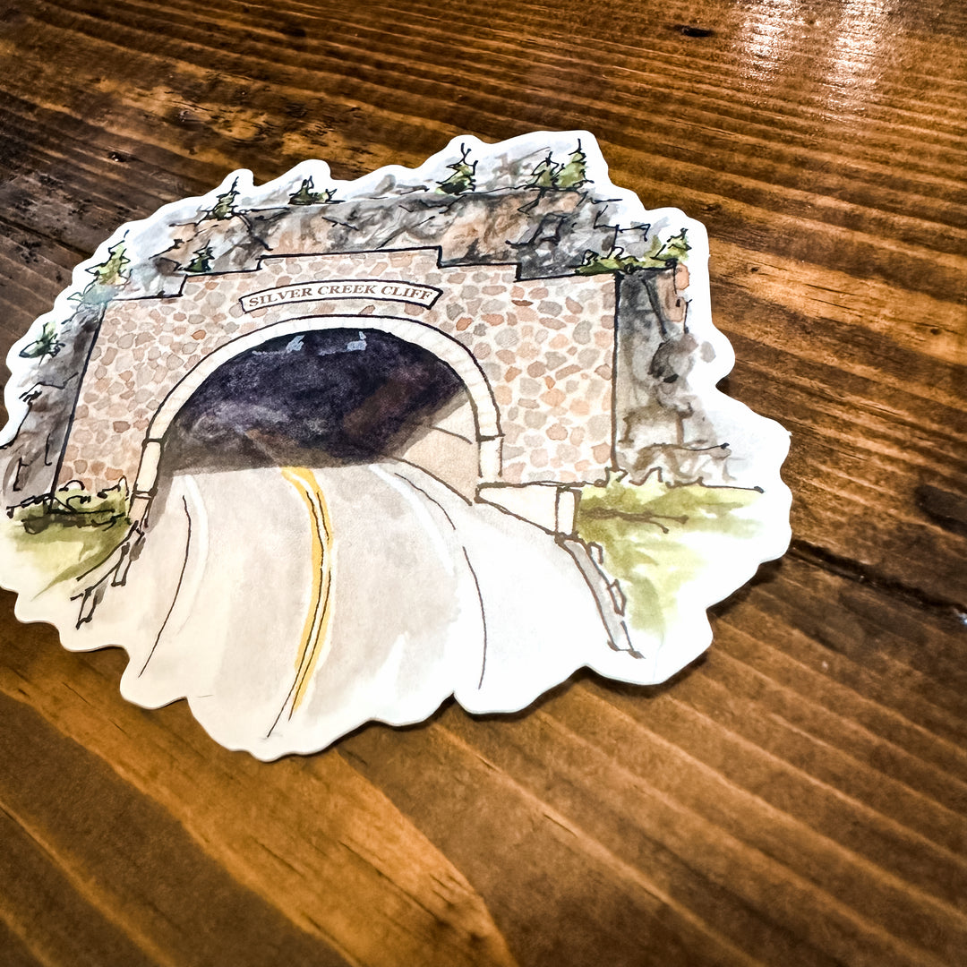 Silver Creek Cliff, Vinyl Sticker