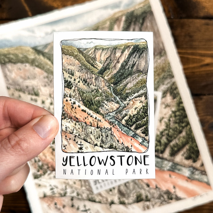 Yellowstone National Park, Vinyl Sticker
