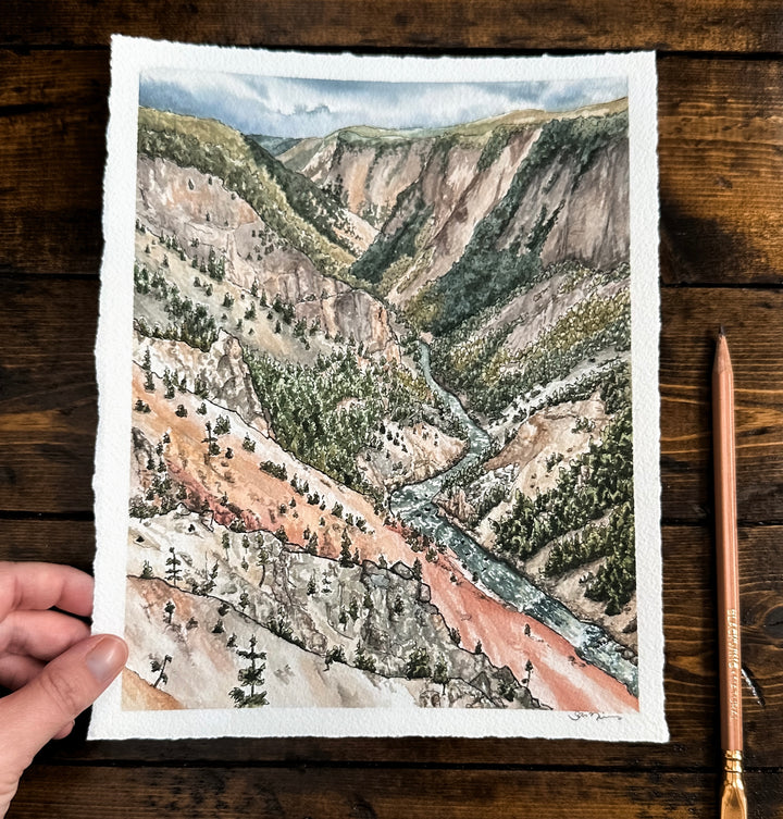 Yellowstone National Park, Original Painting