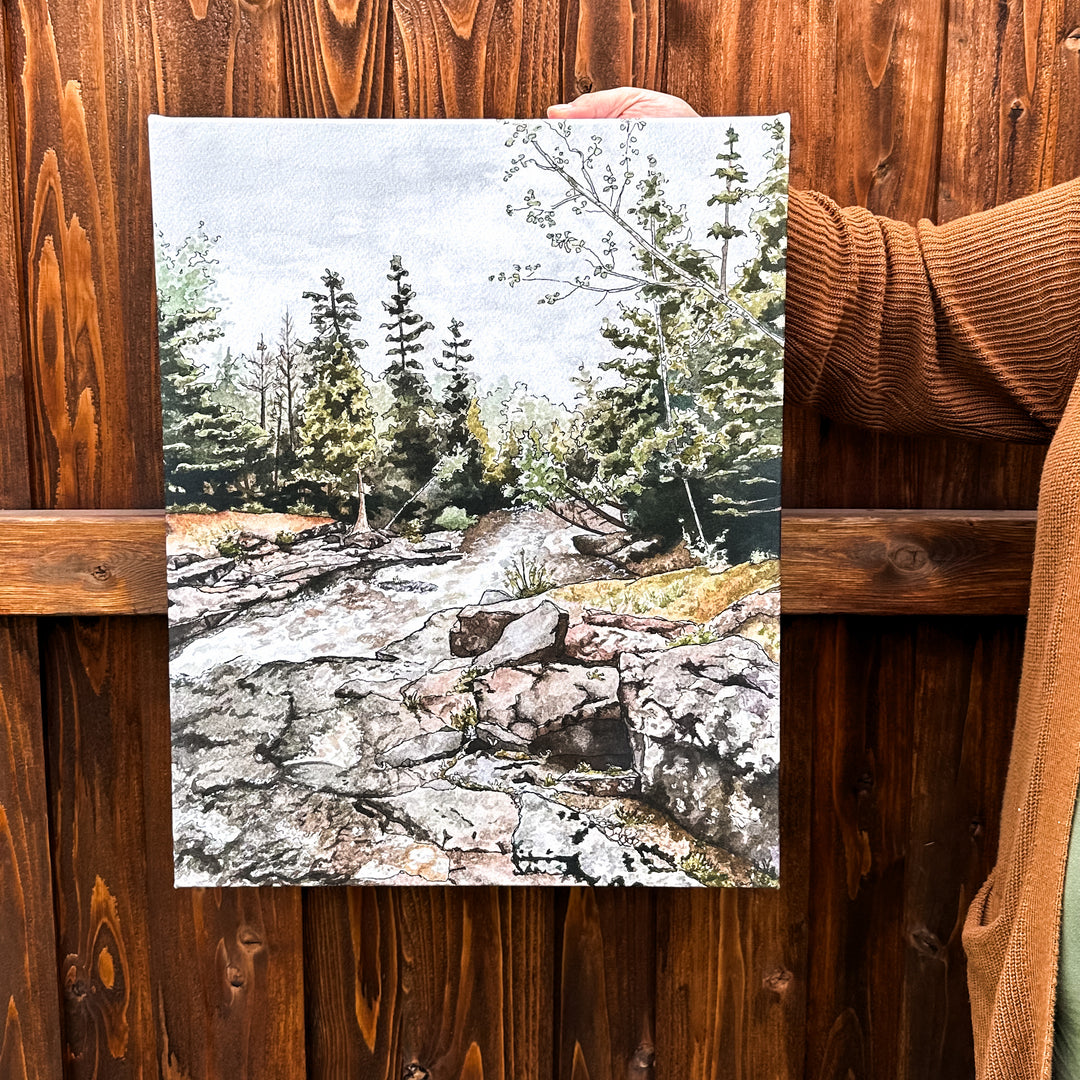 By the River, Large Canvas Print