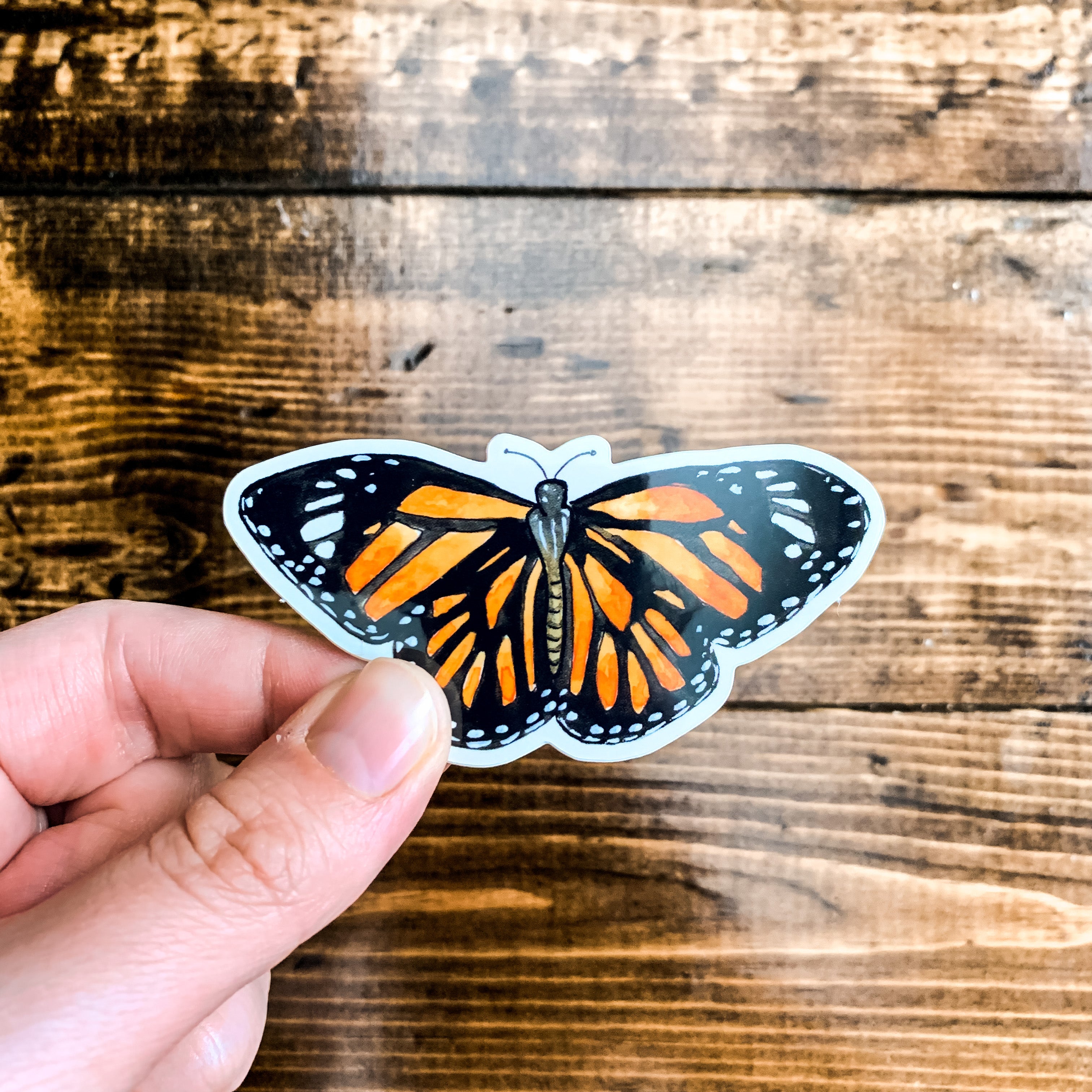 Monarch, Vinyl Sticker – Art by SJ Nielsen LLC