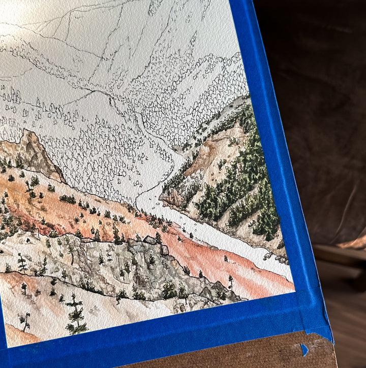 Yellowstone National Park, Original Painting