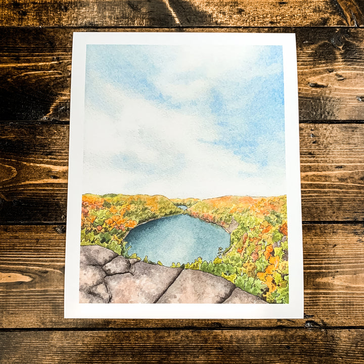 Bean &amp; Bear Lake Print