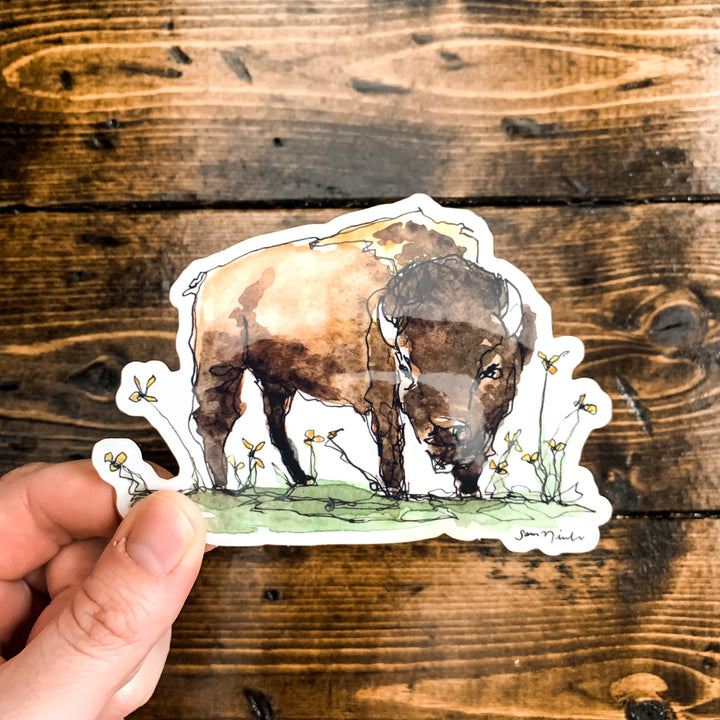 Bison, Vinyl Sticker