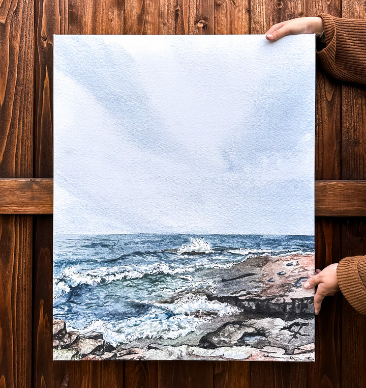 Lady Lake, Large Canvas Print