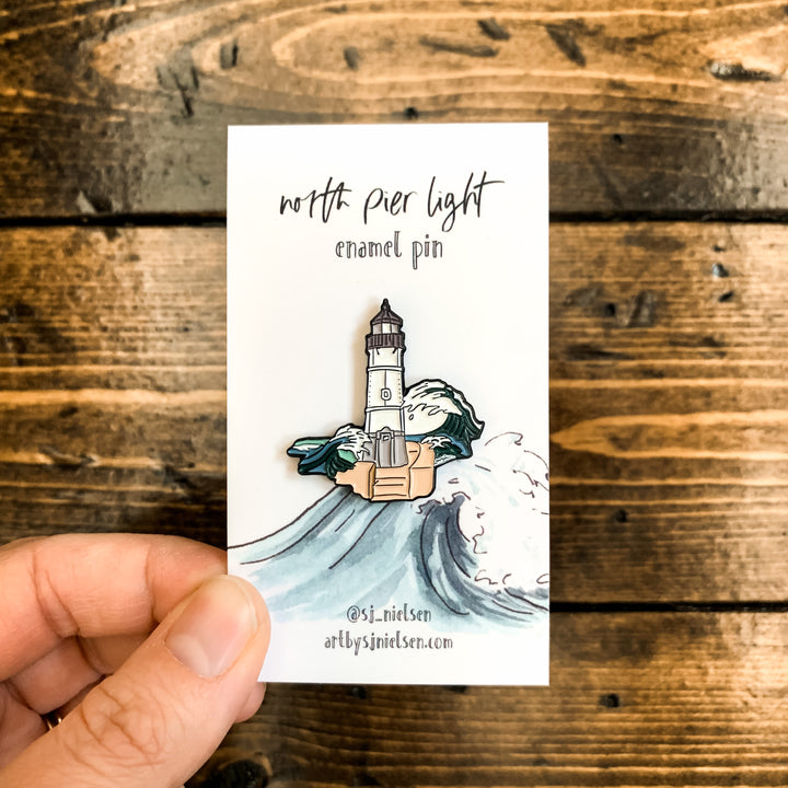North Pier Light, Enamel Pin