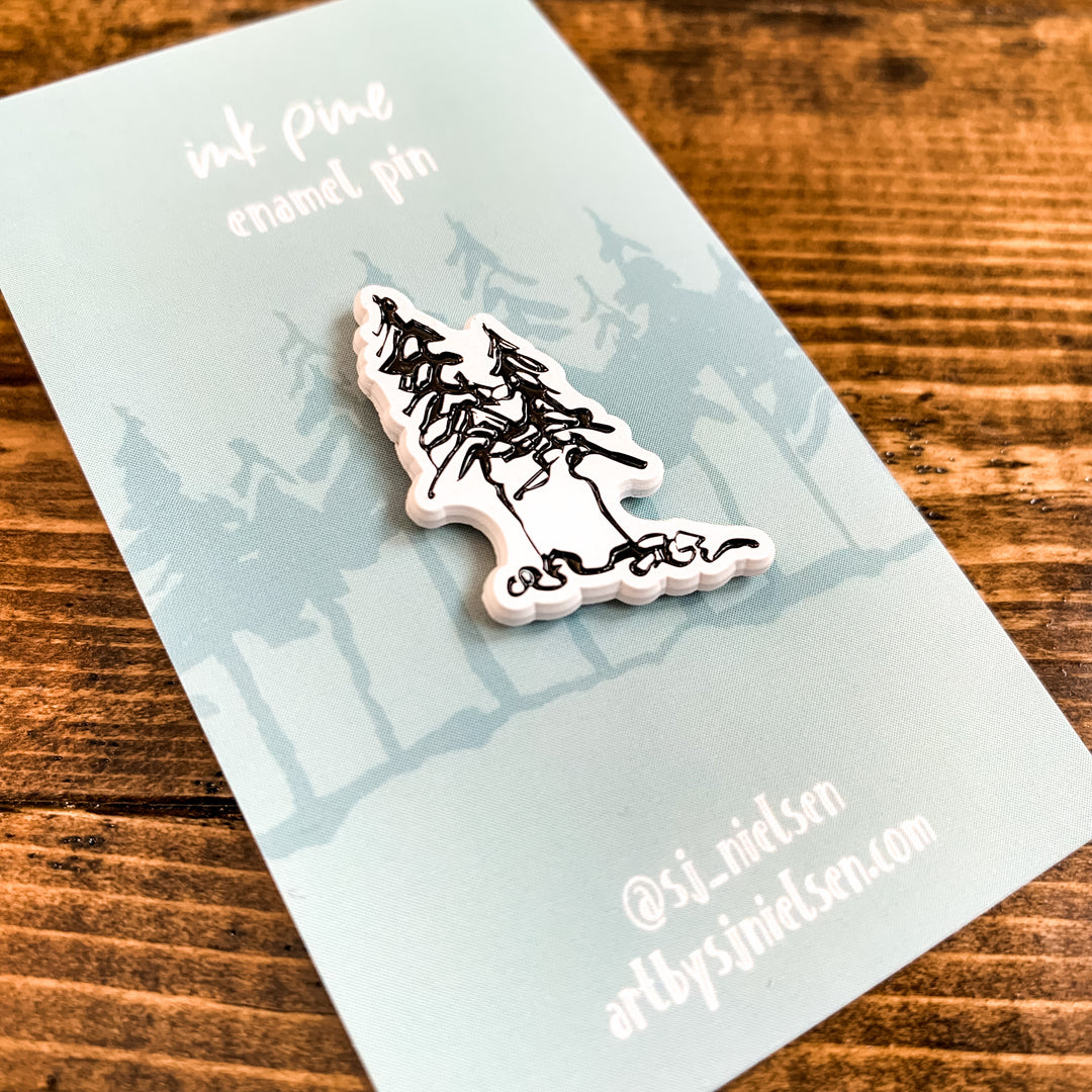 Ink Pine, Enamel Pin