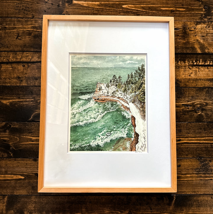 Pictured Rocks National Lakeshore, Original Watercolor