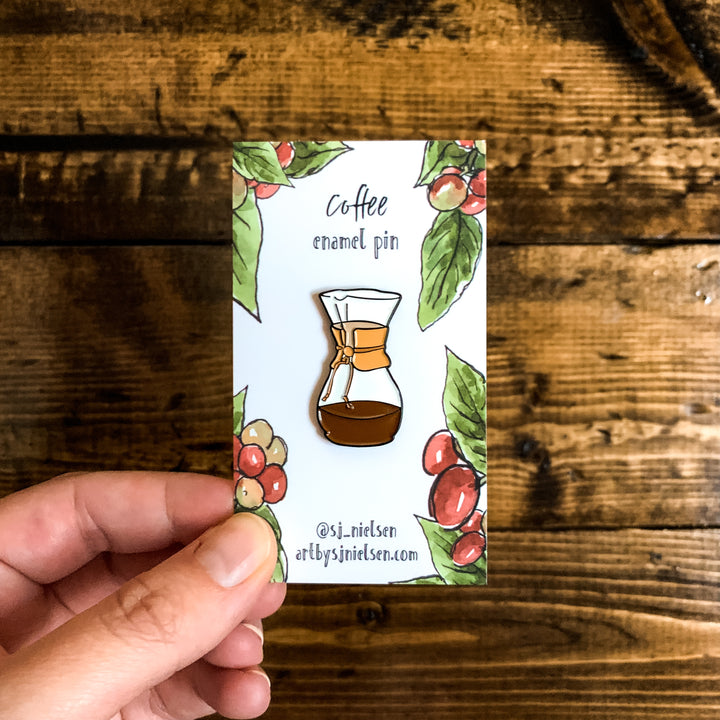 Coffee, Enamel Pin