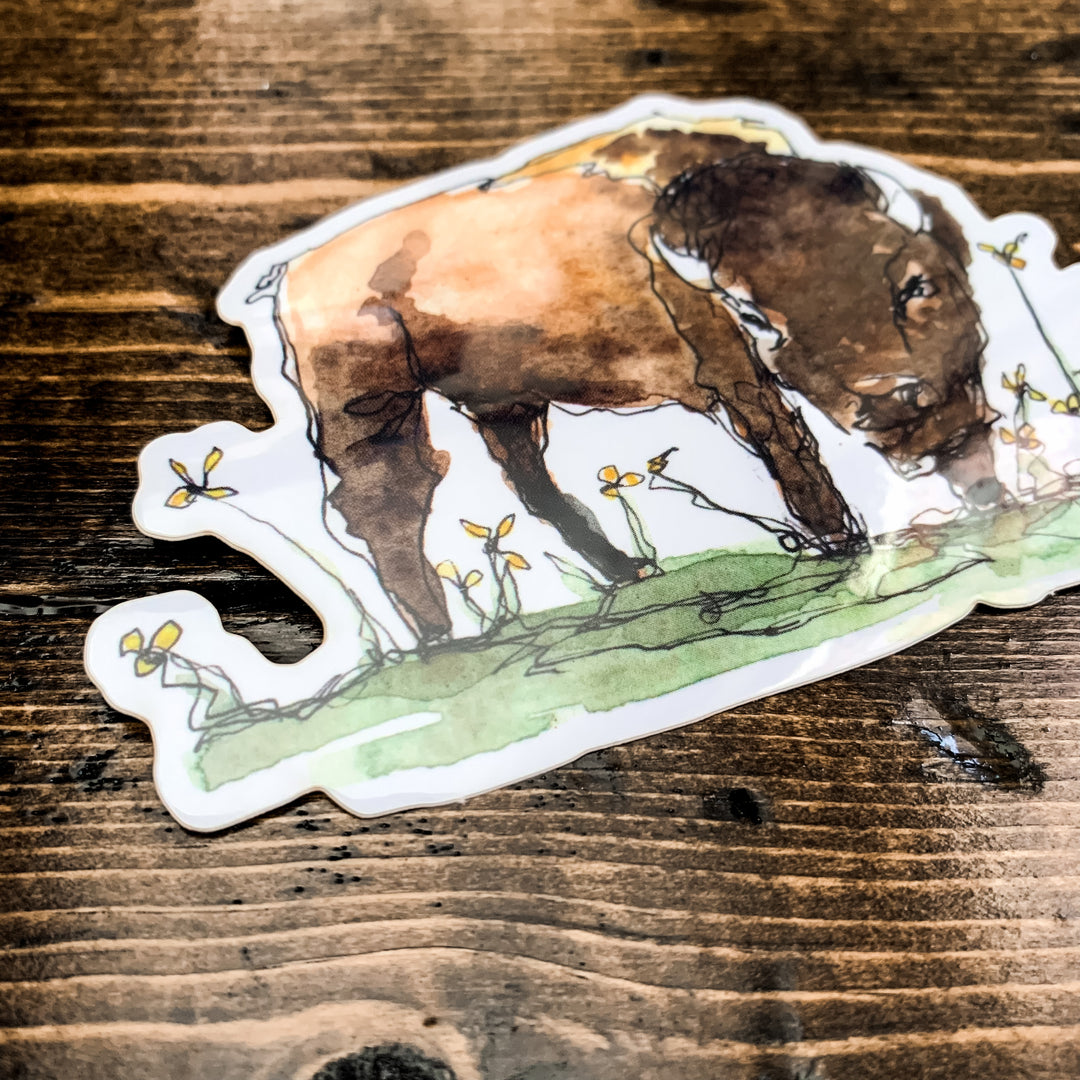 Bison, Vinyl Sticker