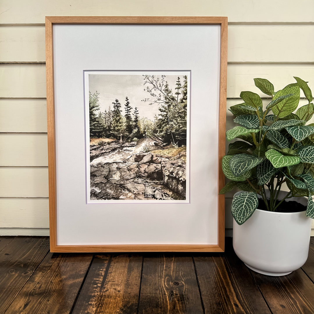 By the River Print