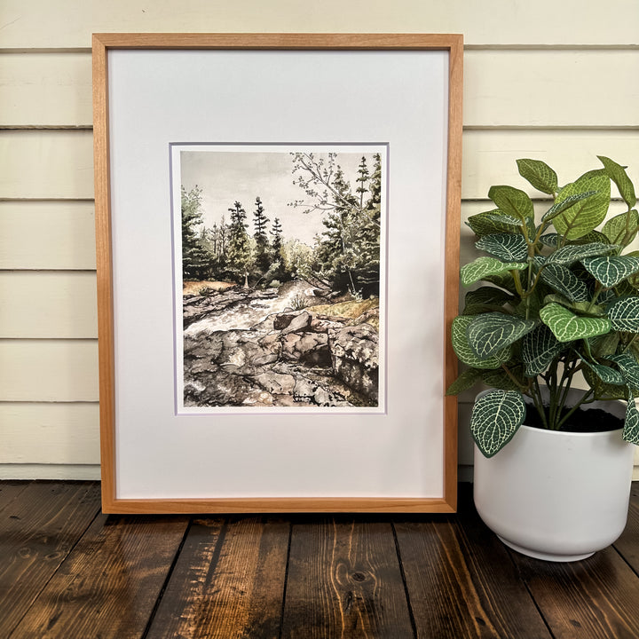 By the River Print