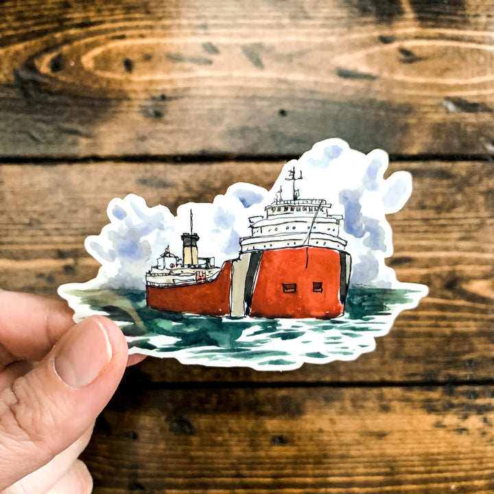 Freighter Ship, Vinyl Sticker