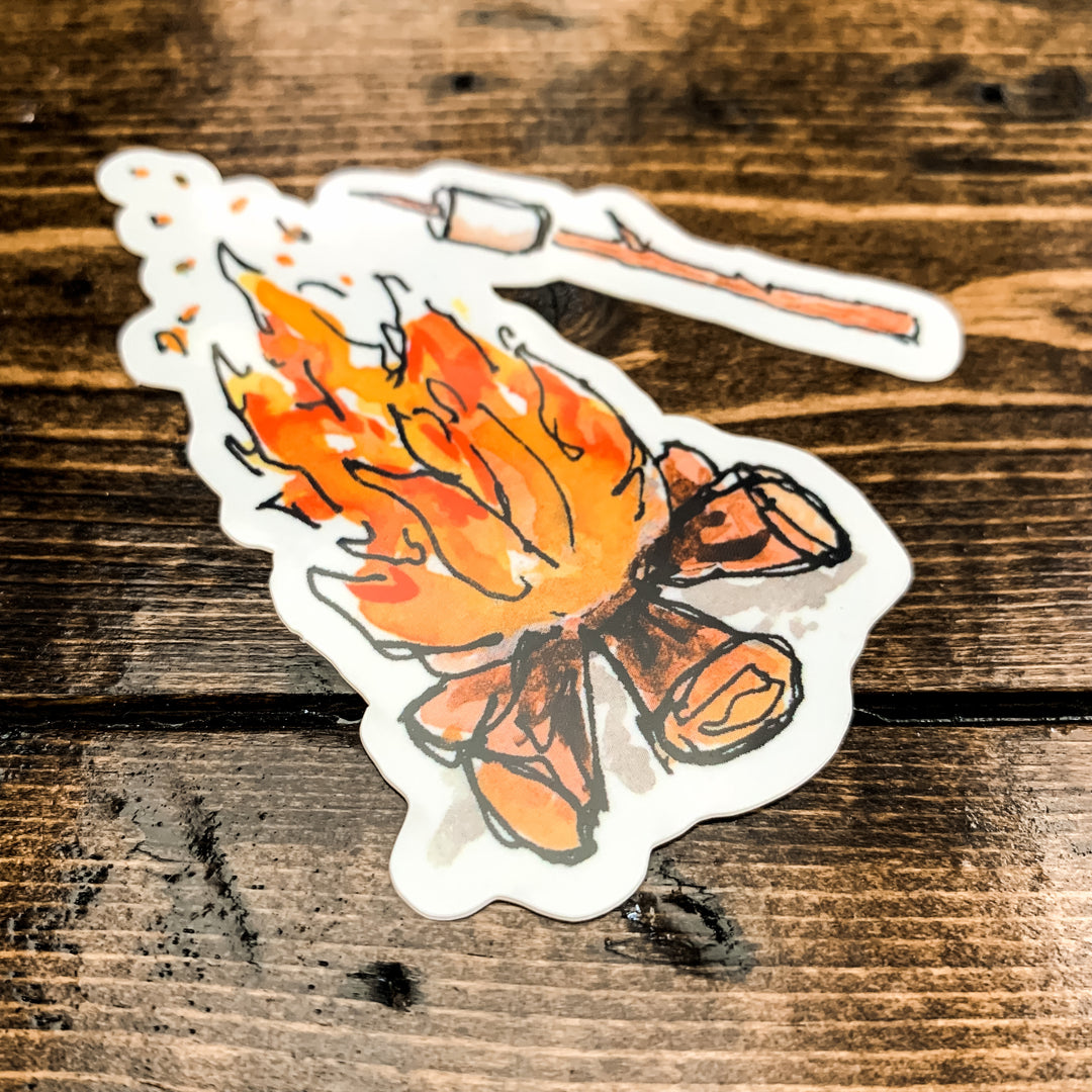 Campfire, Vinyl Sticker