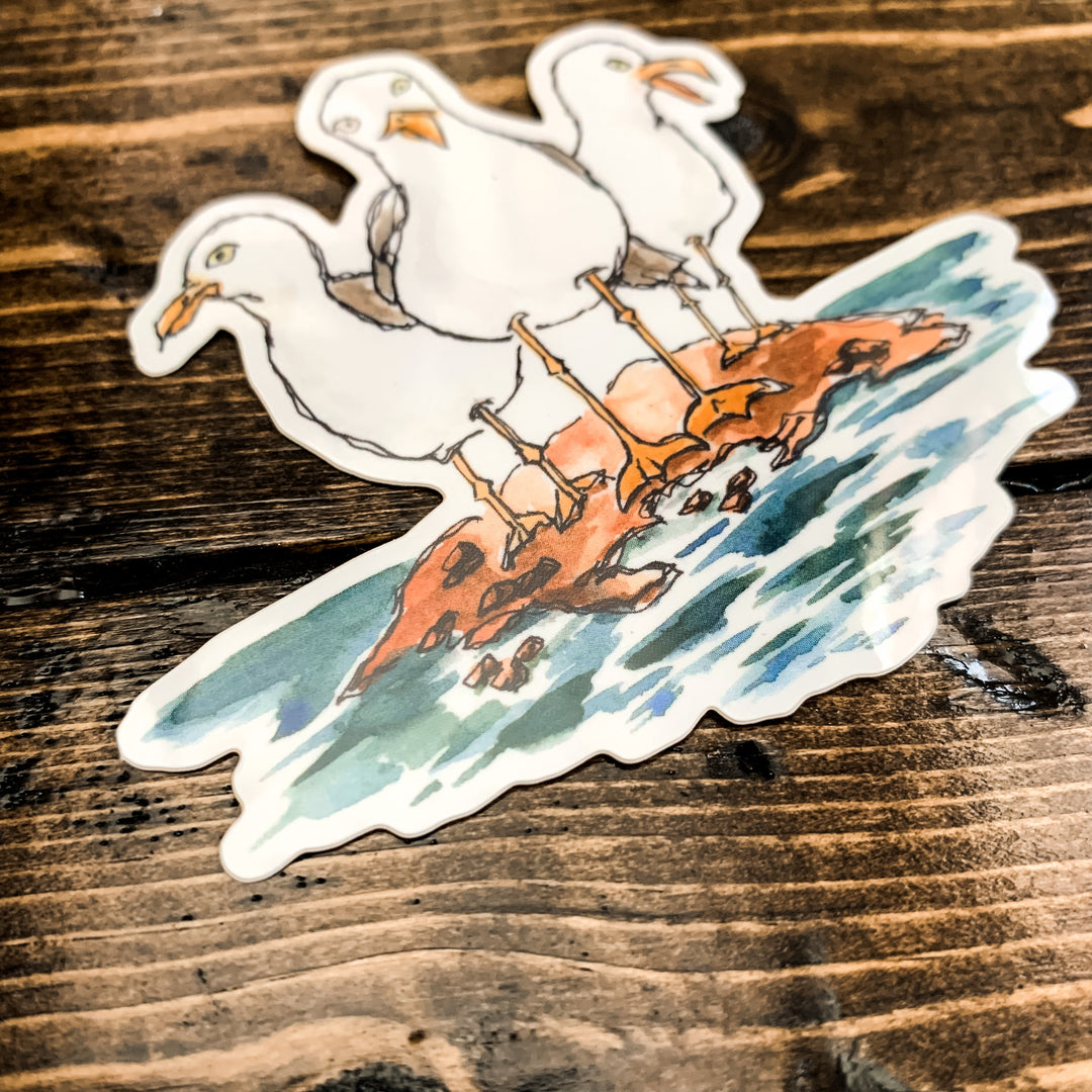 Gull Trio, Vinyl Sticker
