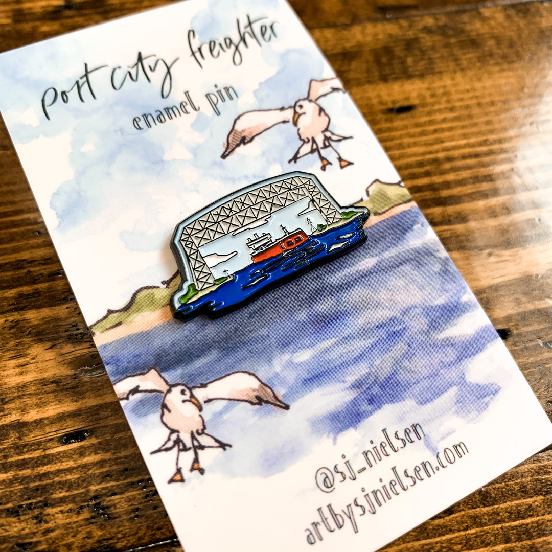 Port City Freighter, Enamel Pin