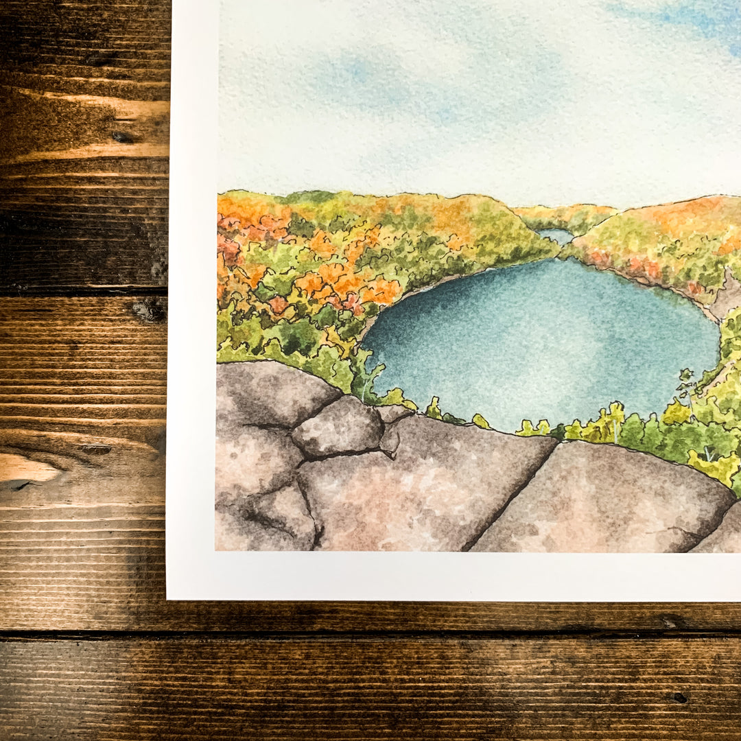 Bean &amp; Bear Lake Print