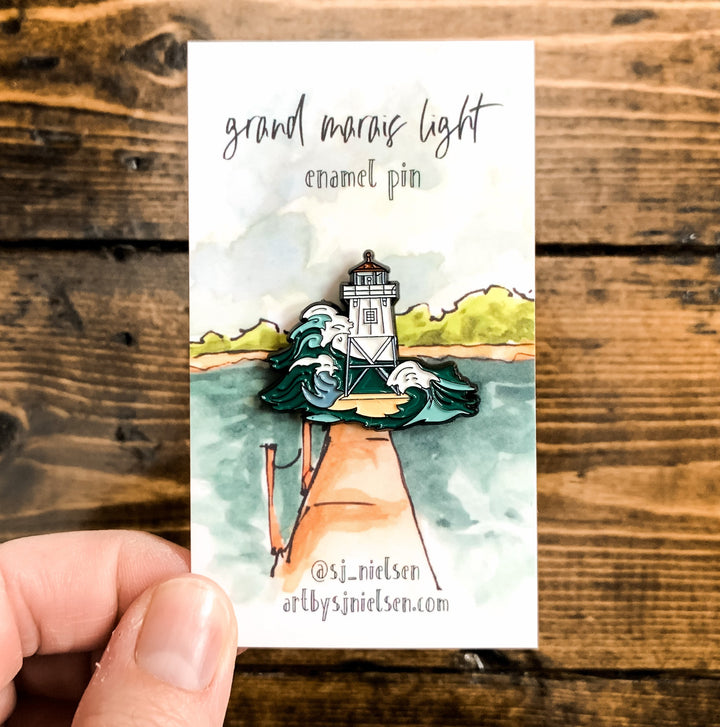 Grand Marais Light, Enamel Pin