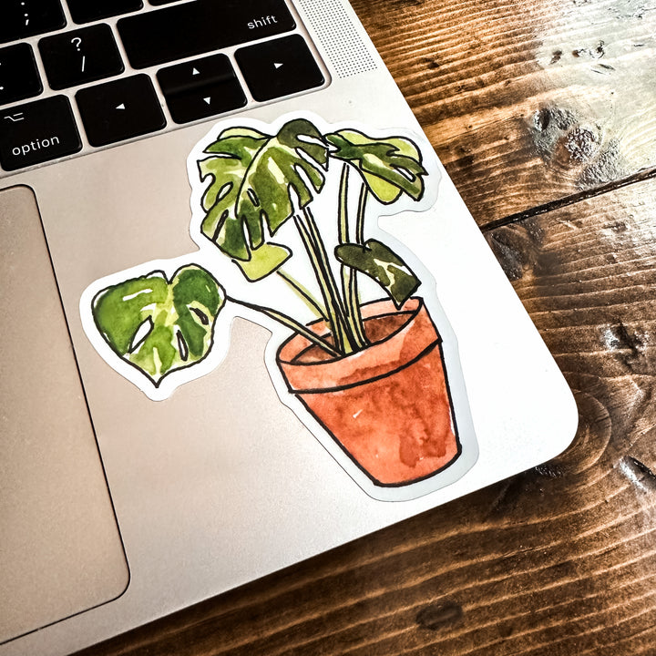 Monstera Plant, Vinyl Sticker