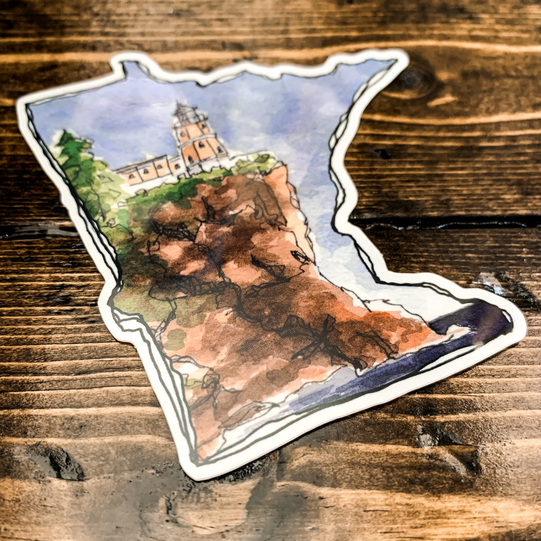 MN Outline of Split Rock, Vinyl Sticker