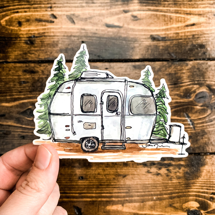 Camper, Vinyl Sticker