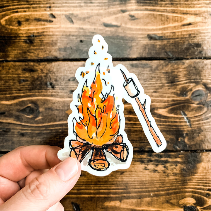 Campfire, Vinyl Sticker