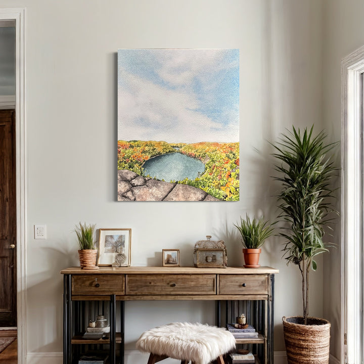 Bean + Bear, Large Canvas Print