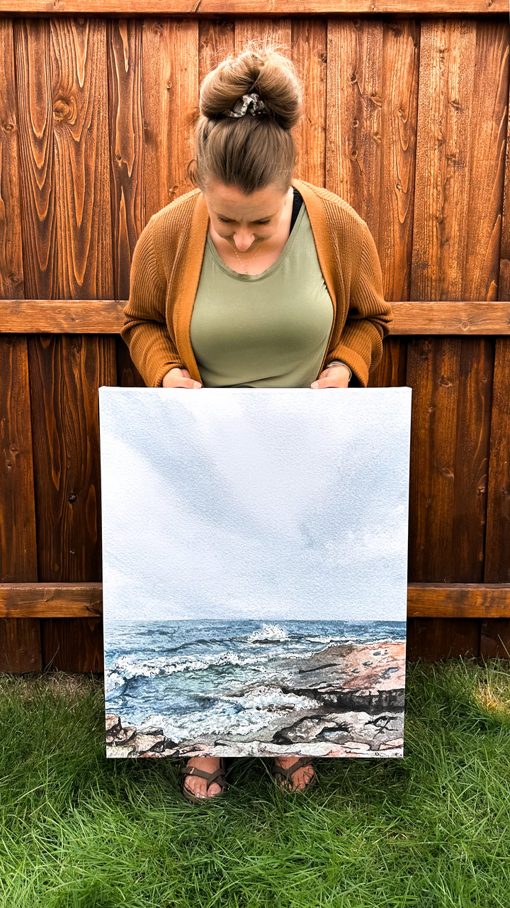 Lady Lake, Large Canvas Print
