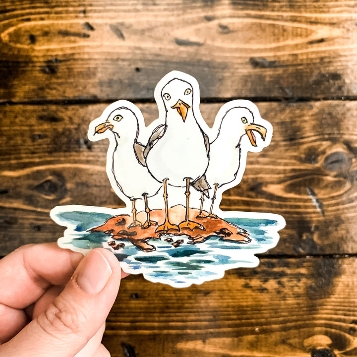 Gull Trio, Vinyl Sticker