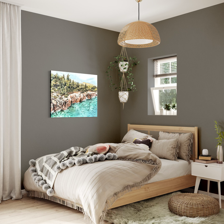 Misty Waters, Large Canvas Print