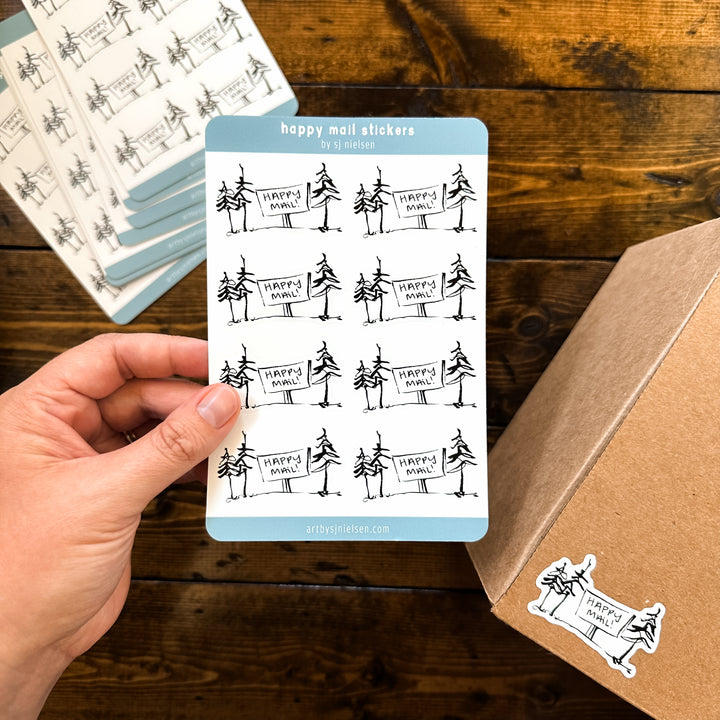 Happy Mail Sticker Sheet