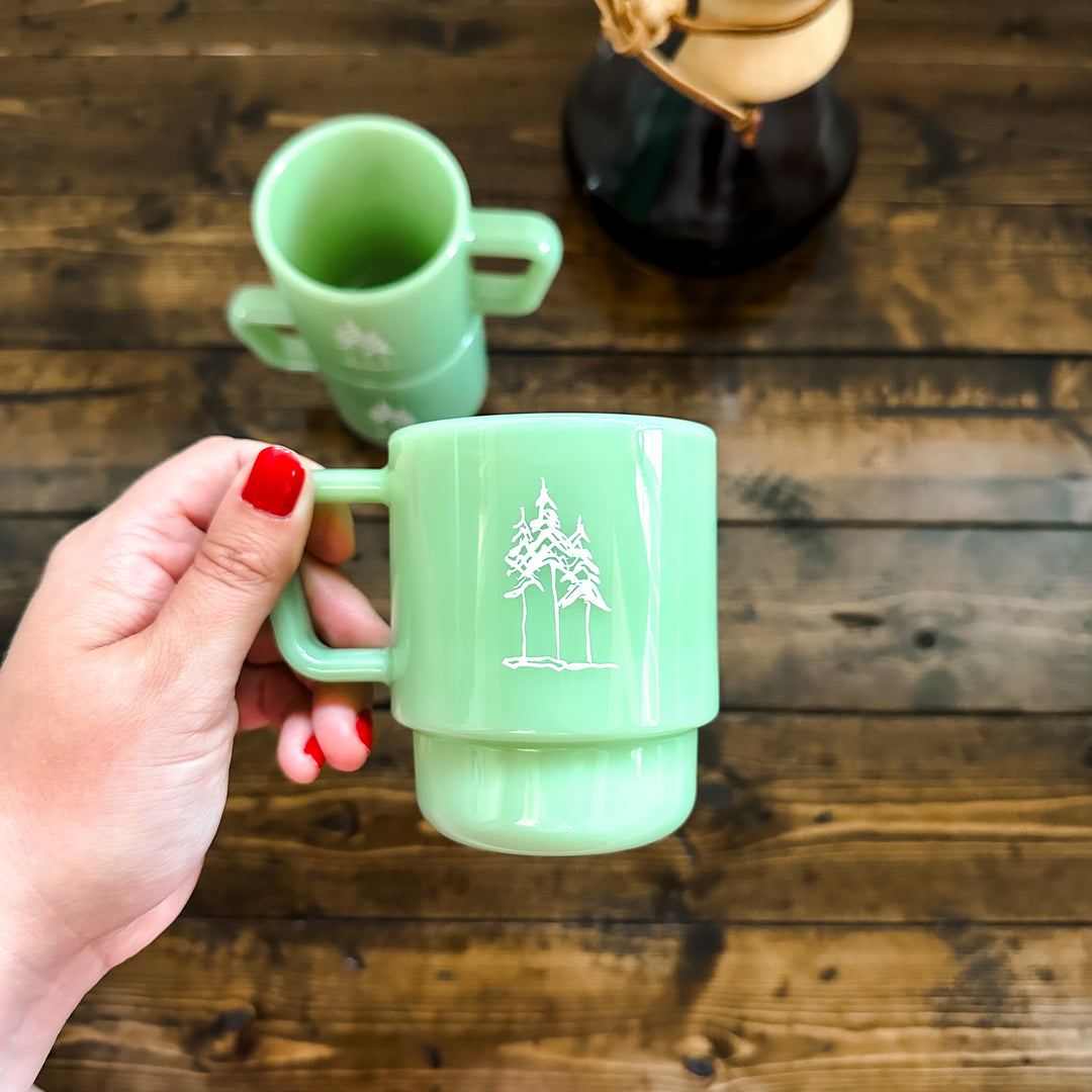 PREORDER - 8oz Mini Pine Mug - Jade