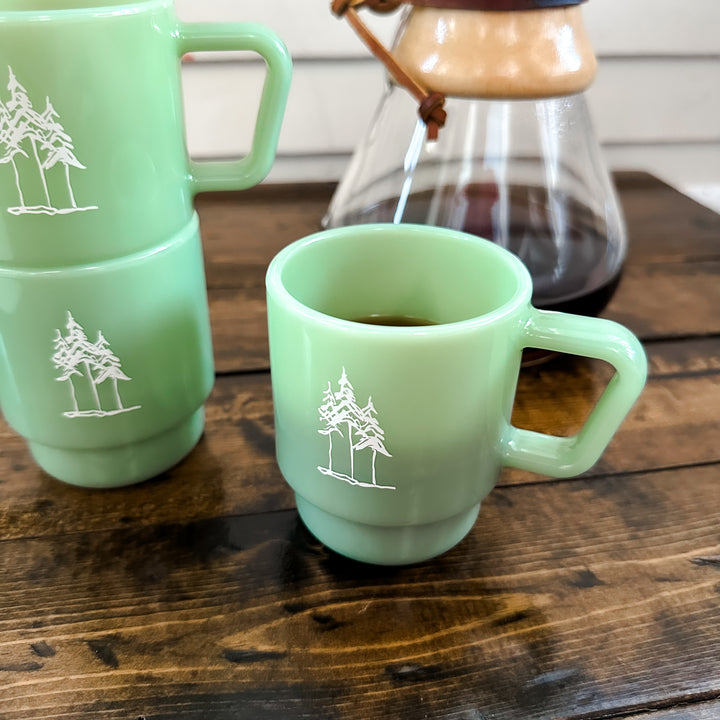 PREORDER - 8oz Mini Pine Mug - Jade