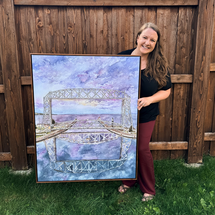 Cotton Candy Skies, Large Canvas Print