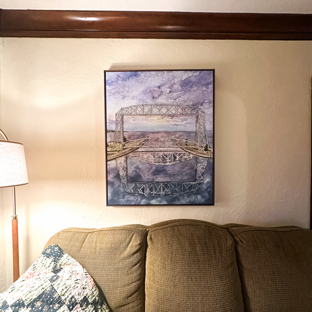 Cotton Candy Skies, Large Canvas Print