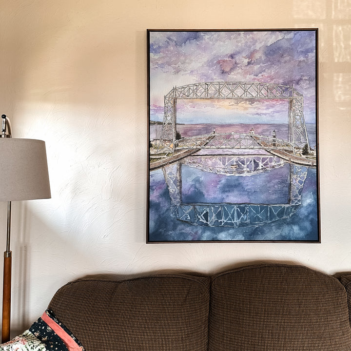 Cotton Candy Skies, Large Canvas Print